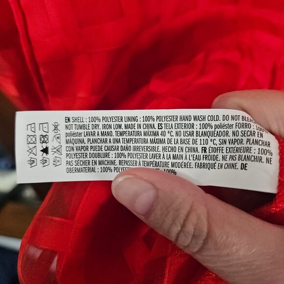 English Factory Check Organza Buttoned Long sleeve Mini Dress Size Medium - Picture 6 of 7